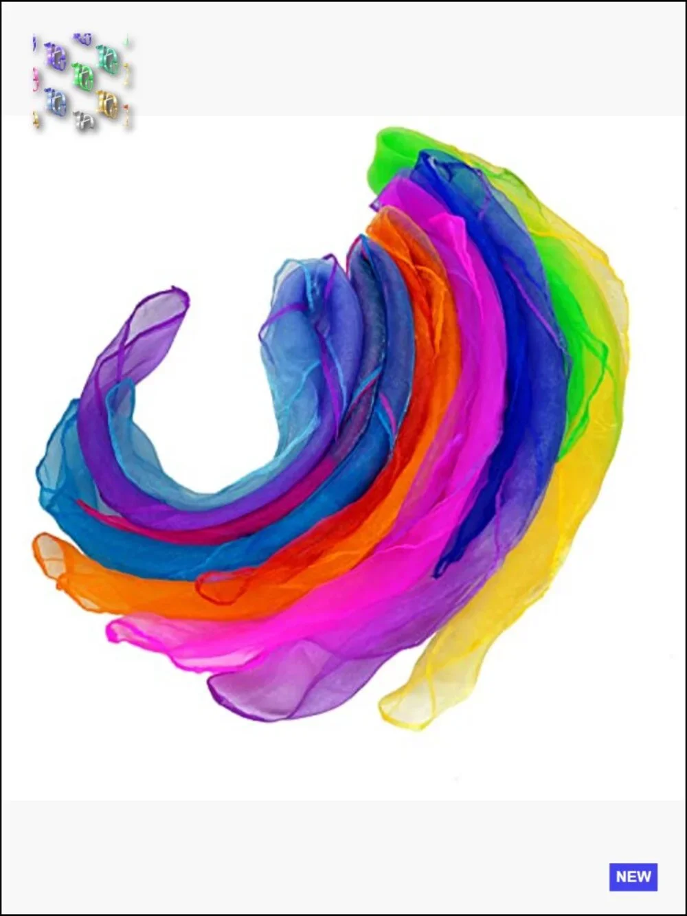Juggling Scarves for Movement Play Hand-Eye Coordination 12 Pack 24x24